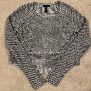 Aqua Bloomingdales cropped sweater